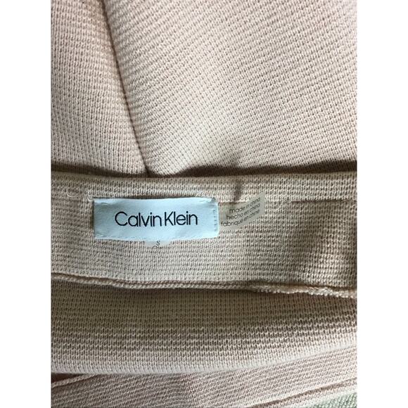 Calvin Klein Knit Pencil Skirt Floral Embroidery Detail Pink Sz. Small - Picture 11 of 12